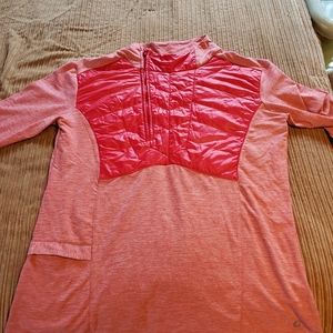 Oiselle Runwear long sleeve in Rio red